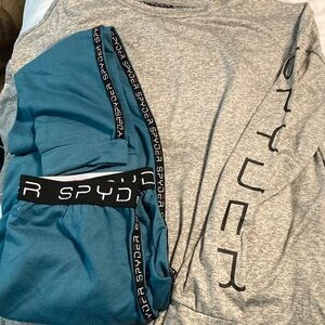 Spyder Two-Piece Active Set size S - Teal & Heather Gray